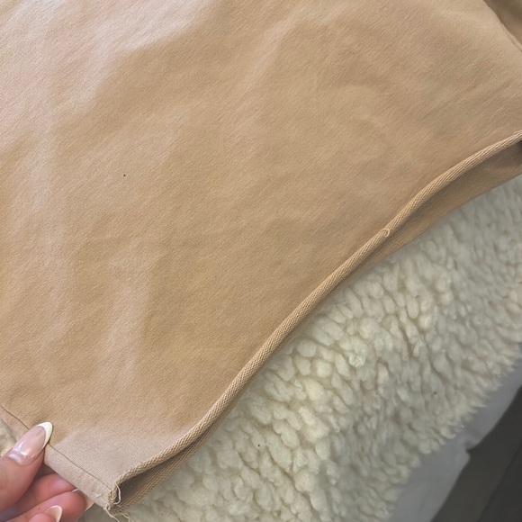 Meshki Tan Athletic Shorts Soft Elastic Waist - Picture 3 of 6